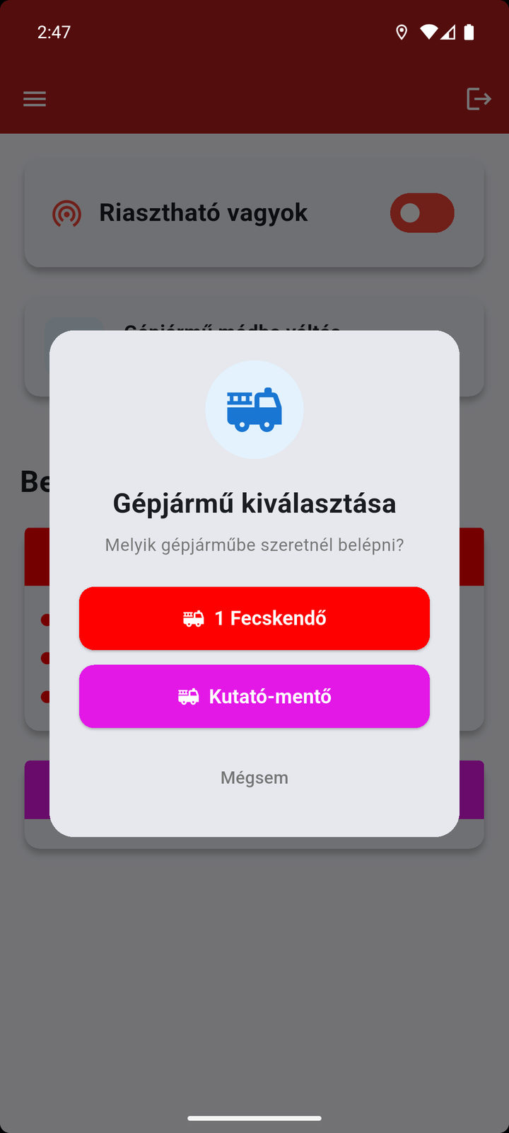 Gépjármű kiválasztása